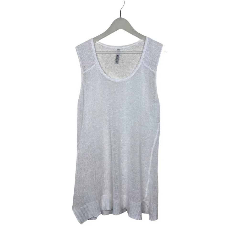 Miilla Linen Mesh Sleeveless Tunic Top Size Medium - Picture 3 of 9
